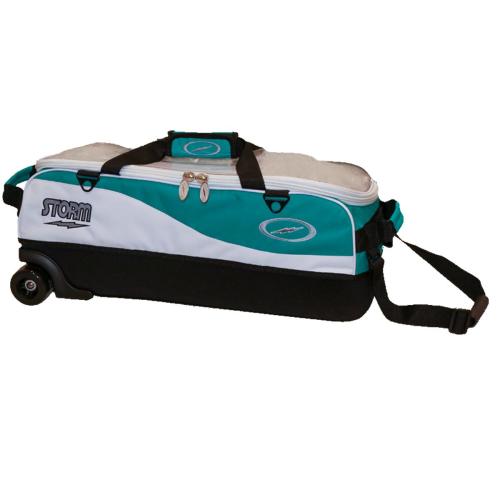 3 ball travel tote pro white/teal